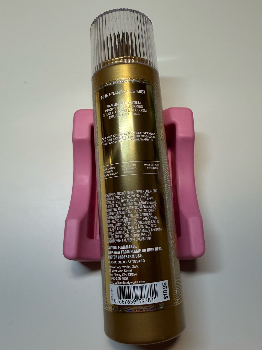 Bath & Body Works Touch of Gold Fragrance Mist - Gold Accents - Picture 2 of 2